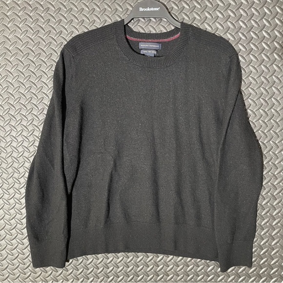 Banana Republic Extra Fine Merino Wool Pullover Sweater Black Youth XL‎ - Picture 1 of 6